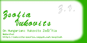 zsofia vukovits business card